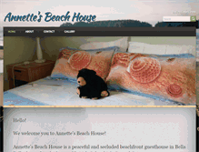 Tablet Screenshot of annettesbeachhouse.com